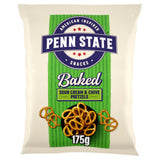 Penn State sour cream and chive pretzels 175g, imported from the UK