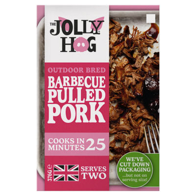 The Jolly Hog Barbecue Pulled Pork pouch 376g (British brand)