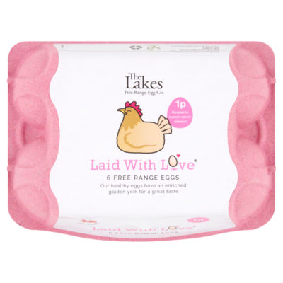 The Lakes Free Range Egg Co 6 free range eggs (British brand)