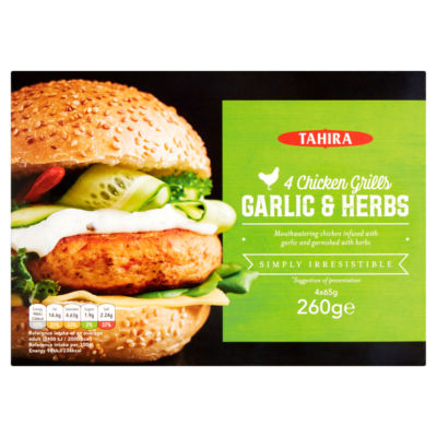 Tahira Chicken Grills Garlic & Herbs 260g (British brand)