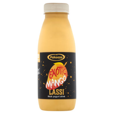 Pakeeza exotic mango lassi thick yogurt drink 330g, imported from the UK