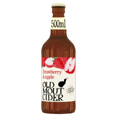 Old Mout strawberry and apple cider 500ml, imported from the UK
