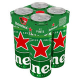Heineken Original Premium Lager Beer 4x568ml, UK version
