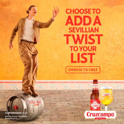 Cruzcampo Sevilla Lager 660ml bottle - British product