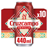 Cruzcampo Sevilla lager beer 10x440ml cans - British product