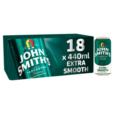 John Smith's extra smooth ale beer can multipack 18x440ml, UK version