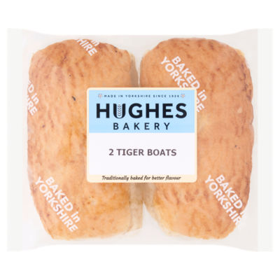 Hughes Bakery Tiger Boats 2 Pack British Bread