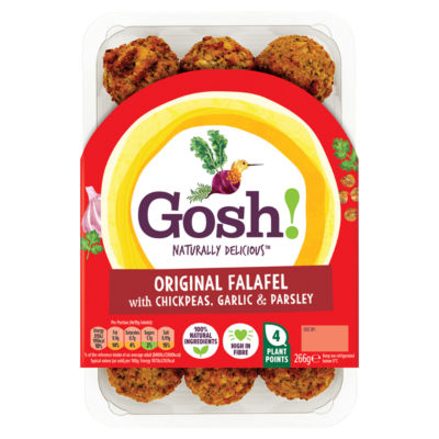 Gosh! Original Falafel with Chickpea, Garlic & Parsley 266g, UK version