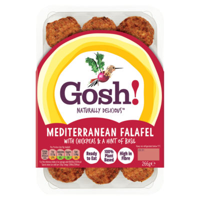 Gosh! Mediterranean falafel with chickpeas and basil 266g, UK version