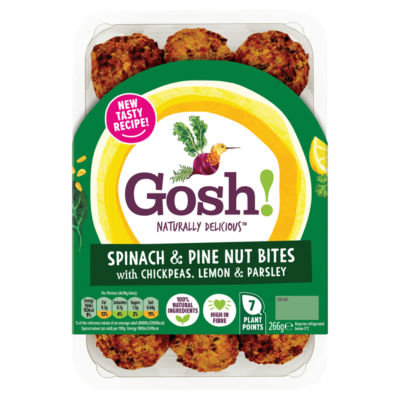 Gosh! Spinach & Pine Nut Bites 266g - British product
