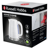 Russell Hobbs Honeycomb White kettle 1.7L, imported from the UK