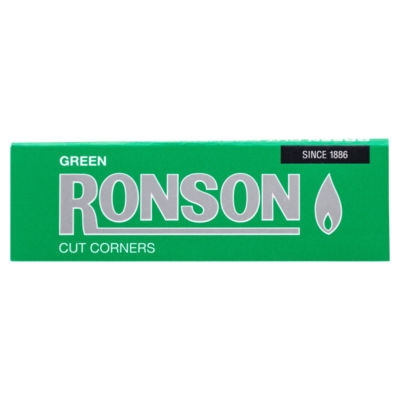 Ronson Green Cut Corners Leaves Rolling Papers 50 Pack