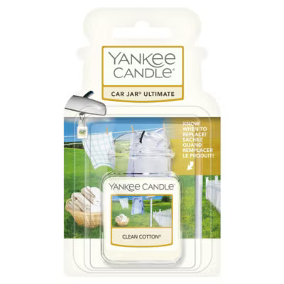 Yankee Candle Car Jar Ultimate Clean Cotton car air freshener (British brand)