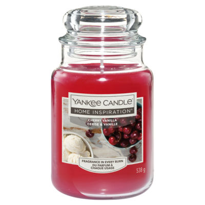 Yankee Candle Large Candle Jar Cherry Vanilla 538g (British brand)
