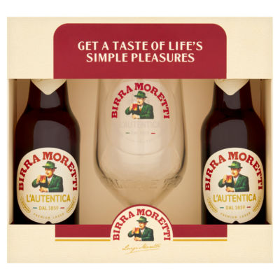 Birra Moretti beer gift set - British product