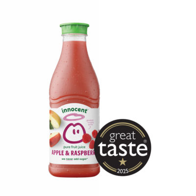 Innocent apple & raspberry juice 900ml, UK version