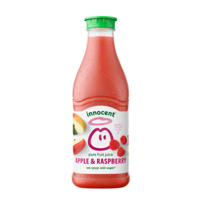 Innocent apple & raspberry juice 900ml, UK version