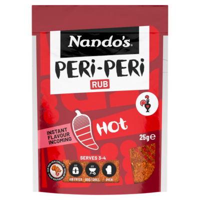 Nando's Hot Peri-Peri Rub seasoning 25g, UK version