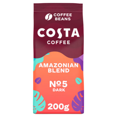 Costa Intense Amazonian Blend coffee beans 200g - British product