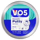 VO5 Rework Putty hair styling 146g (British brand)