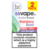 88Vape Rainbow Burst E-Liquid 50/50 10ml (British brand)