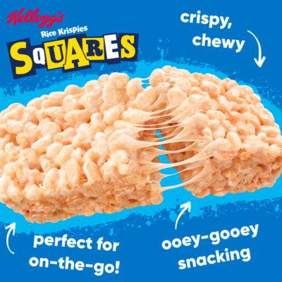 Kellogg's Squares Chewy-Tastic Marshmallow snack bars 8x28g, UK version
