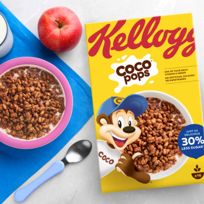 Kellogg's Coco Pops chocolate cereal 295g, UK version