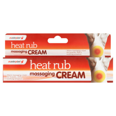 Masterplast heat rub massaging cream 70g, imported from the UK