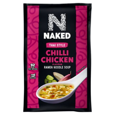 Naked Thai Chilli Chicken Ramen Noodles 25g, imported from the UK