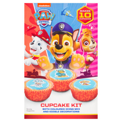 Nickelodeon Cupcake Kit with Paw Patrol decorations 183g, imported from the UK