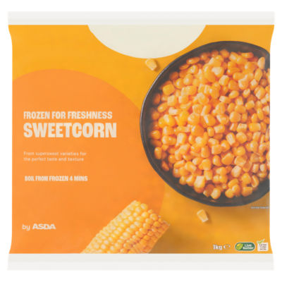 ASDA Sweetcorn 1kg Frozen Vegetable