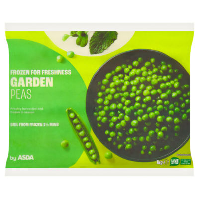 ASDA Garden Peas 1kg frozen vegetable - British product
