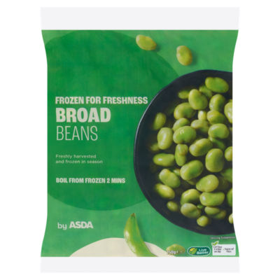 ASDA frozen broad beans 750g - British product