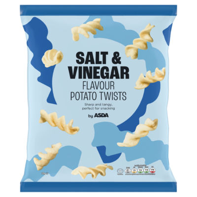ASDA salt & vinegar potato twists 120g - British product
