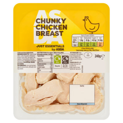 Just Essentials by Asda Chunky Chicken Breast 240g, UK version