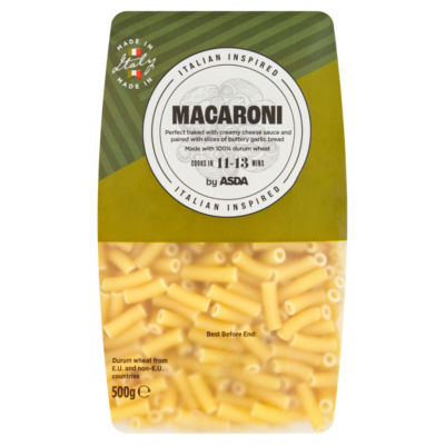 ASDA Macaroni Dried Pasta 500g