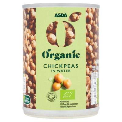 ASDA Organic Chickpeas in Water 400g - British product
