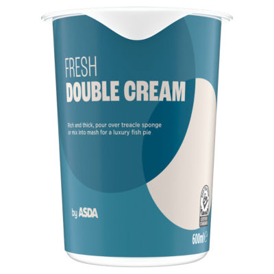 ASDA Fresh Double Cream 600ml - British product