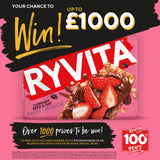 Ryvita fruit crunch currant seed and oat crispbread 200g, imported from the UK