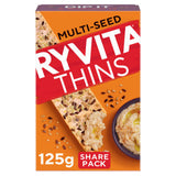 Ryvita multi-seed flatbread crackers 125g, imported from the UK