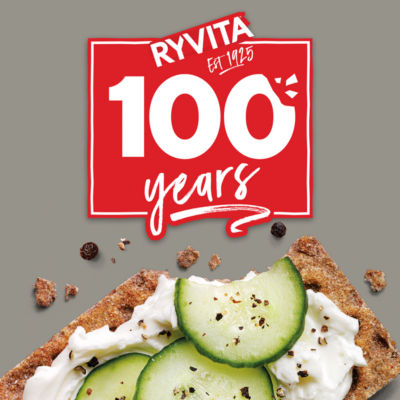 Ryvita Cracked Black Pepper Crispbread 200g, imported from the UK