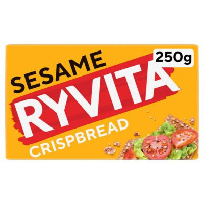 Ryvita sesame crispbread 250g, imported from the UK