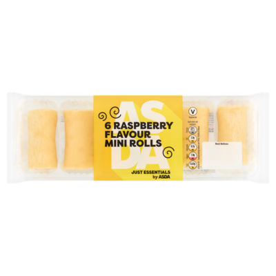 ASDA Just Essentials Raspberry Flavour Mini Rolls 6 Pack