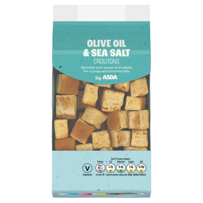 Croûtons à l'huile d'olive et au sel de mer ASDA 100g