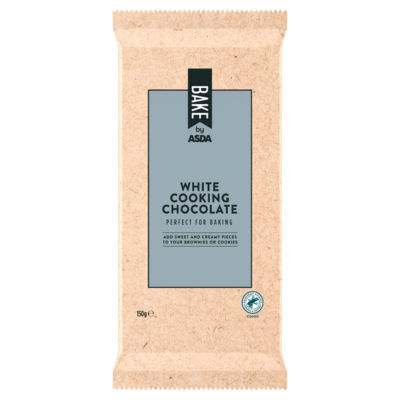 ASDA Bake by White Cooking Chocolate 150g
