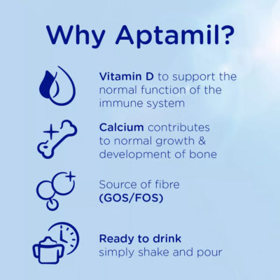 Aptamil 3 toddler milk formula ready to feed 200ml - British product