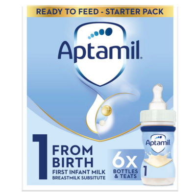 Aptamil First Infant Milk From Birth Starter Pack 6 x 70ml (420ml)