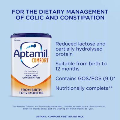 Aptamil Comfort First Milk Baby Formula 800g - British product
