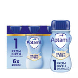 Aptamil baby milk formula ready to feed multipack 6x200ml - British product