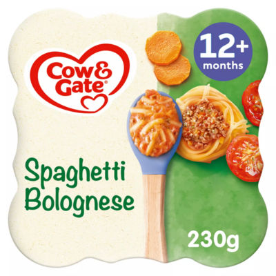 Cow & Gate Spaghetti Bolognese Baby Meal 12 Months 230g - British product